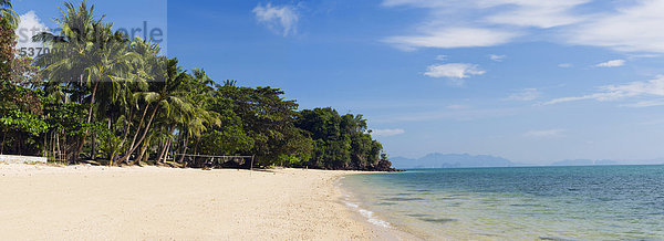 Sandstrand  Long Beach  Insel Ko Yao Noi  Phang Nga  Thailand  Südostasien  Asien