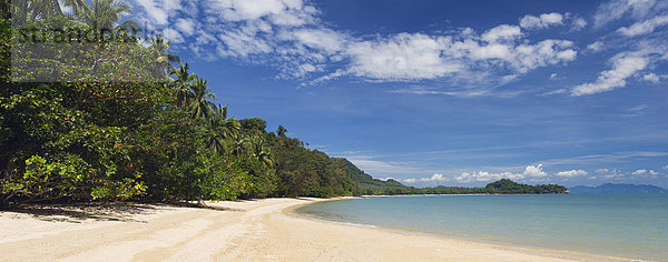 Palmen am Sandstrand  Pasei Beach  Insel Ko Yao Noi  Phang Nga  Thailand  Südostasien  Asien