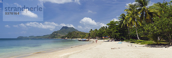 Palmenstrand  Golden Pearl Beach  Insel Ko Jum oder Ko Pu  Krabi  Thailand  Südostasien  Asien