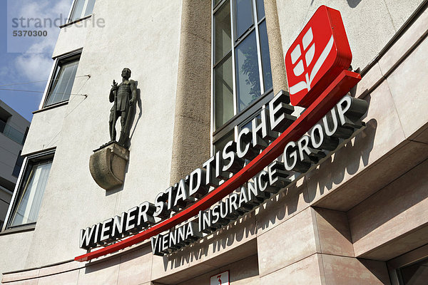 Wiener Städtische Versicherung  Schild  Salzburg  Österreich  Europa