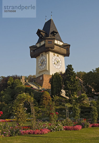 Uhrturm  Grazer Schlossberg  UNESCO-Welterbe  Graz  Steiermark  Österreich  Europa