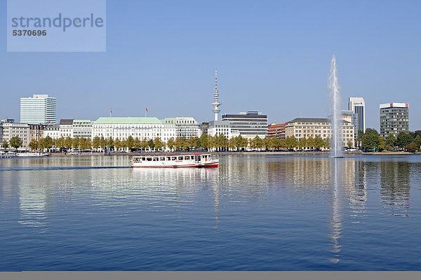 Binnenalster  Hamburg  Deutschland  Europa