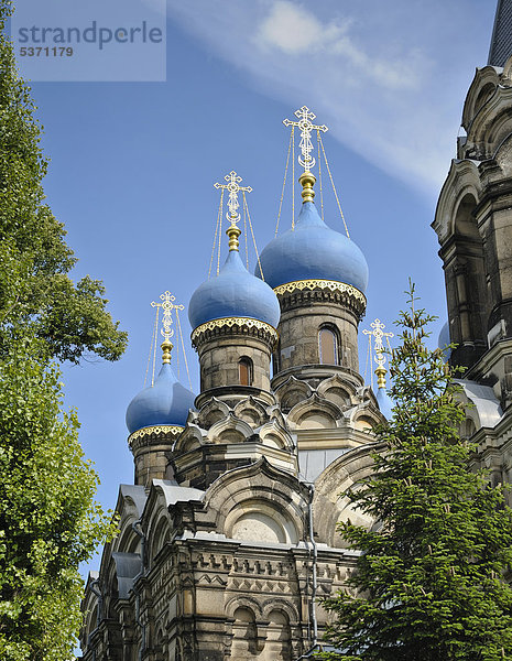 Russisch-orthodoxe Kirche  Dresden  Sachsen  Deutschland  Europa