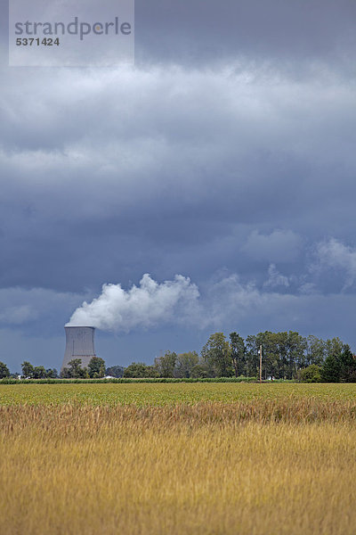 Das Davis-Besse Atomkraftwerk in der Nähe von Ackerland  26 Meilen östlich von Toledo  Oak Harbor  Ohio  USA