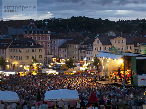 Samba-Festival Coburg  Bühne auf dem Schlossplatz  Coburg  Oberfranken  Franken  Bayern  Deutschland  Europa