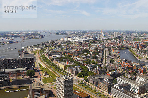 Stadtansicht  Rotterdam  Holland  Niederlande  Europa