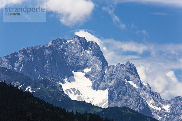 Zugspitze  Werdenfelser Land  Oberbayern  Bayern  Deutschland  Europa