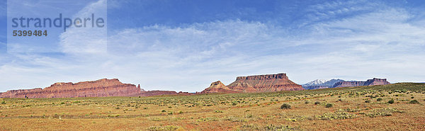 Panorama  Scenic Route 128  Utah  USA