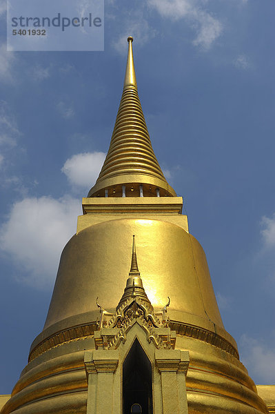 Phra Si Rattana Chedi  Tempel  Grand Palace  Wat Phra Kaeo  alte  Stadt  Stadt  Bangkok  Thailand  Asien