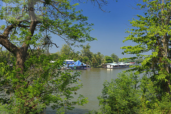 Mae Klong  River  Kanchanaburi  Thailand  Asien  Bäume