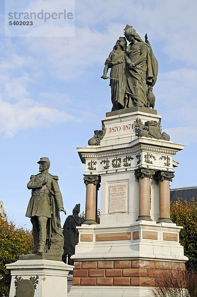 Oberst Denfert Rochereau  Denkmal  Belfort  Franche-Comte  Frankreich  Europa  ÖffentlicherGrund