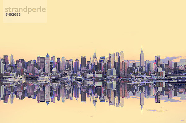 Skyline  Midtown  Manhattan  New York  USA  USA  America  panorama