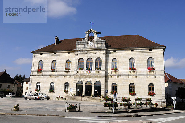 Rathaus  Levier  Pontarlier  Departement Doubs  Franche-Comte  Frankreich  Europa  ÖffentlicherGrund