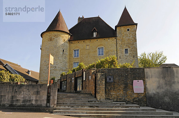 Chateau Pecauld  Musee de la Vigne et du Vin  Weinmuseum  Arbois  Departement Jura  Franche-Comte  Frankreich  Europa  ÖffentlicherGrund