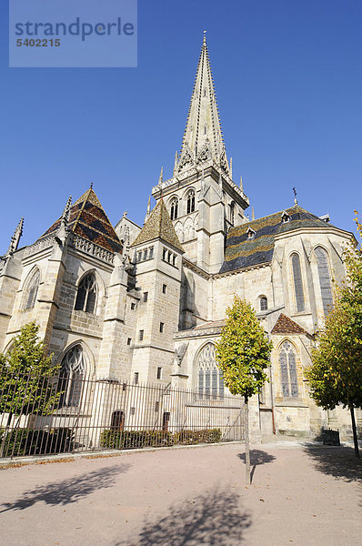 Kathedrale Saint-Lazare  Autun  Departement Saone-et-Loire  Bourgogne  Burgund  Frankreich  Europa  ÖffentlicherGrund