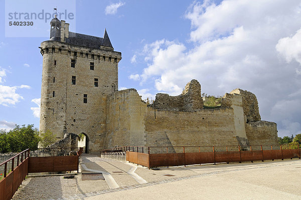 Chateau  Burg  Museum  Chinon  Departement Indre-et-Loire  Centre  Frankreich  Europa  ÖffentlicherGrund