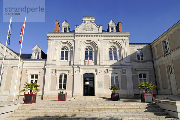 Rathaus  Brissac Quince  Angers  Departement Maine-et-Loire  Pays de la Loire  Frankreich  Europa  ÖffentlicherGrund