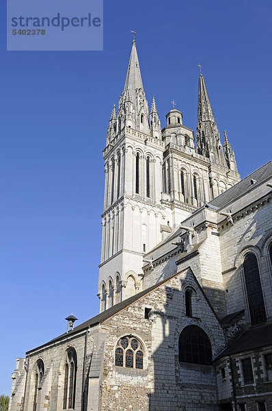 Saint Maurice Kathedrale  Angers  Departement Maine-et-Loire  Pays de la Loire  Frankreich  Europa  ÖffentlicherGrund