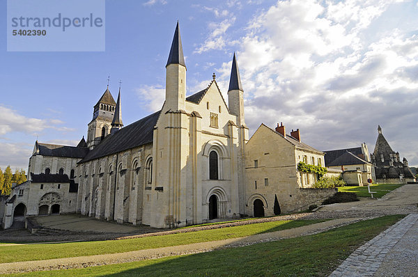 Abteikirche  Abbaye de Fontevraud  Abtei  Kloster  Kirche  Museum  Fontevraud-l'Abbaye  Departement Maine-et-Loire  Pays de la Loire  Frankreich  Europa
