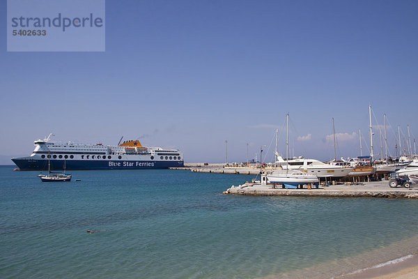 Schiffe  Hafen  Rhodos Stadt  Rhodos  Griechenland  Europa
