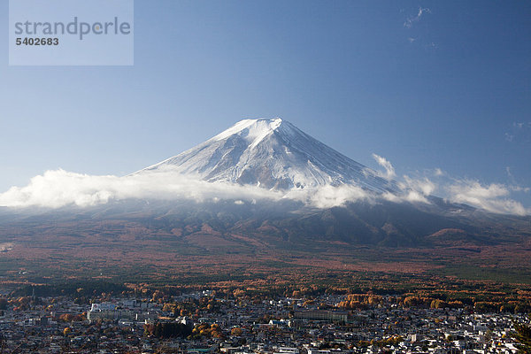 Japan  November  Asien  Berg Fuji  Fuji  Berg  Schnee  Wolken  Asien  Landschaft  Übersicht