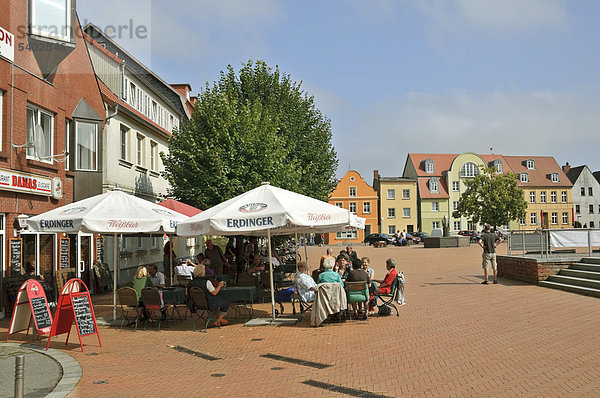 Marktplatz  Barth  Mecklenburg-Vorpommern  Deutschland  Europa