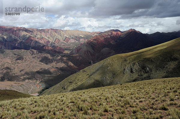 Argentinien  Südamerika  Anden  Felsen  Felsen  hell  Farbe  Struktur  Jujuy  Hornocal  Landschaft  Humahuaca
