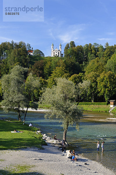 Kalvarienbergkirche  Bad Tölz an der Isar  Oberbayern  Bayern  Deutschland  Europa