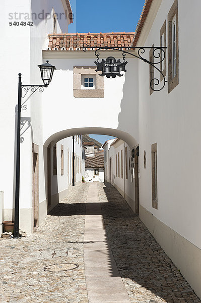 Typische Straße  Marvao  Alentejo  Portugal  Europa