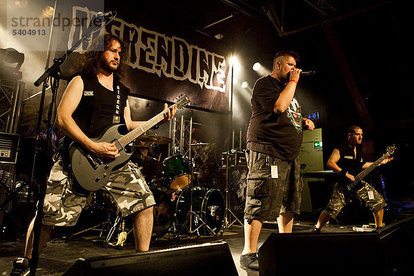 Die italienische Hardrockband Merendine live in der Schüür Luzern  Schweiz  Europa