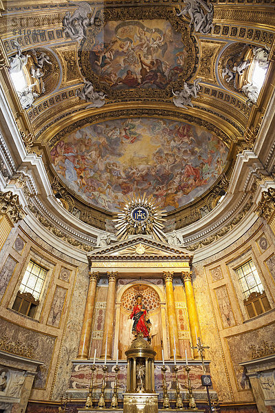 Europa  Italien  Rom  Chiesa del Gesu  Kirche  Kuppel  katholisch  Religion  Interior  Tourismus  Reisen  Urlaub  Urlaub