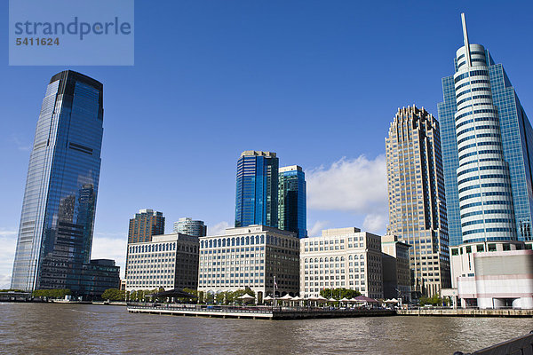 Skyline von Jersey City  New Jersey  USA