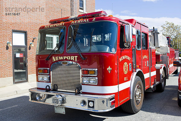 Feuerwehrwagen in Newport  Rhode Island  New England  USA