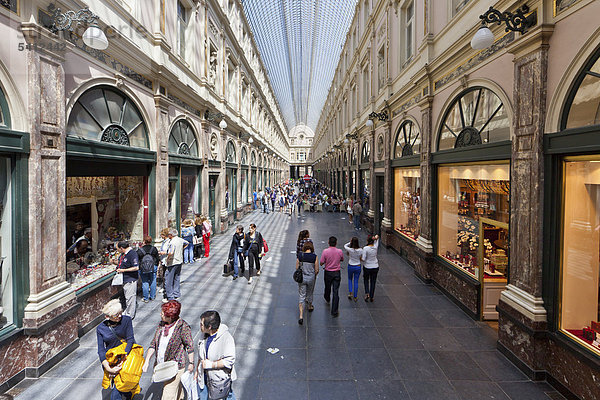 Galeries Royales St. Hubert  St. Hubertus Galerien  Galerie de la Reine  Ilot Sacre  Brüssel  Belgien  Benelux  Europa