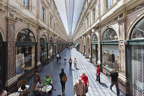 Galeries Royales St. Hubert  St. Hubertus Galerien  Galerie de la Reine  Ilot Sacre  Brüssel  Belgien  Benelux  Europa