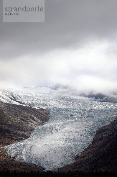 Svartisen-Gletscher  Holandsfjord  Norwegen  Skandinavien  Europa