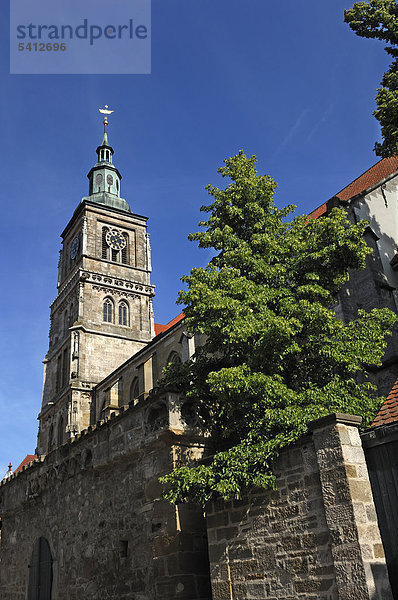 Marienkirche  14. Jhd.  Marktplatz  Königsberg in Unterfranken  Bayern  Deutschland  Europa
