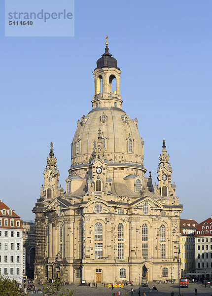 Frauenkirche Dresden  Sachsen  Deutschland  Europa