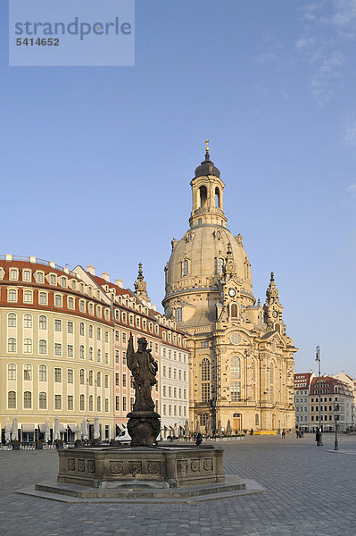 Frauenkirche Dresden  Sachsen  Deutschland  Europa
