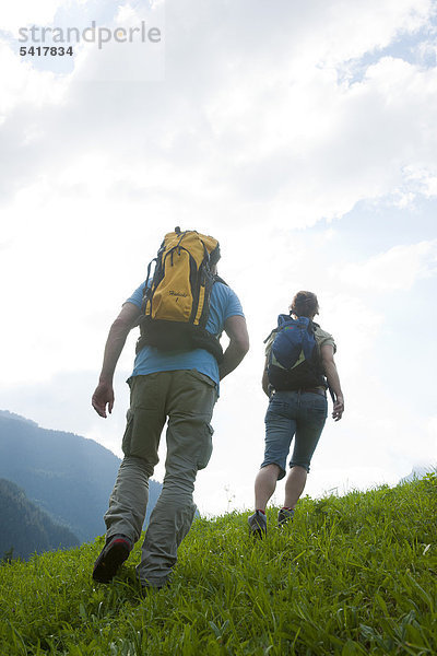 Wandern in den Schweizer Bergen  Berner Oberland  Grindelwald  Schweiz  Europa