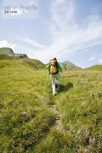 Wandern in den Schweizer Bergen  Berner Oberland  Grindelwald  Schweiz  Europa