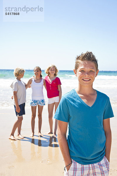 Teeanger am Strand