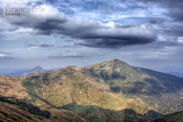 Der Berg Velky Krivan  Nationalpark Kleine Fatra  Slowakei  Europa