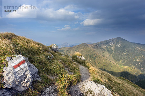 Der Berg Velky Krivan  Nationalpark Kleine Fatra  Slowakei  Europa