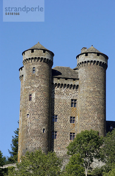 Burg Anjony  Cantal  Auvergne  Frankreich  Europa