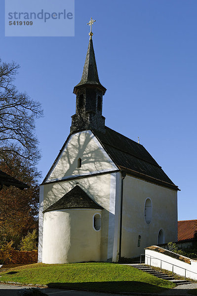 Filialkirche St. Johann Baptist  Berg  Oberbayern  Bayern  Deutschland  Europa