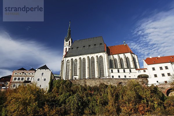 Sankt Veits Kirche  Cesky Krumlov  Böhmisch Krumau  UNESCO Weltkulturerbe  Südböhmen  Böhmen  Tschechien  Europa