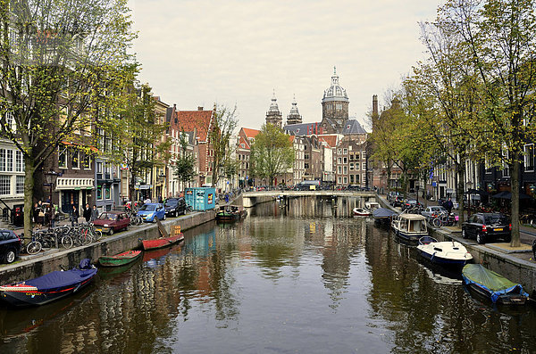 Amsterdam Hauptstadt Europa Kirche Ansicht Niederlande