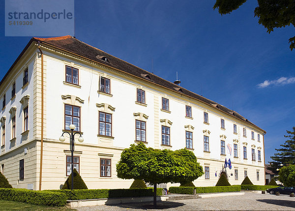 Schloss in Hrotovice  Bezirk Trebic  Region Vysocina  Tschechische Republik  Europa