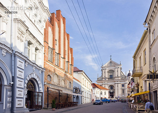 Vilnius Hauptstadt Europa Straße Kirche Litauen